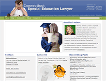 Tablet Screenshot of connecticutspecialeducationlawyer.com